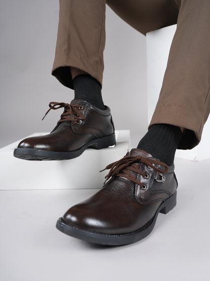 Men's Brown Leather Casual Shoes