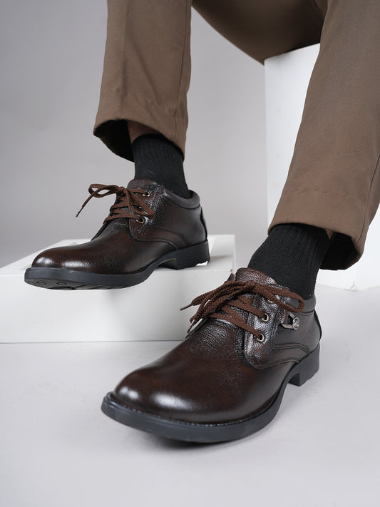 Men's Brown Leather Casual Shoes