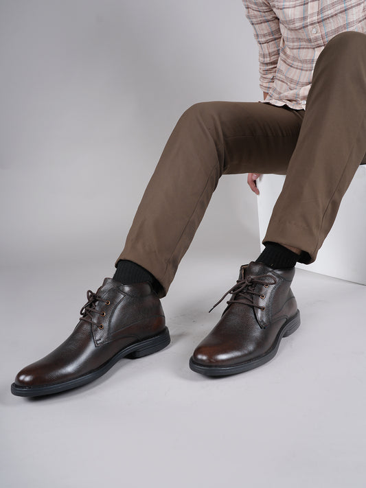 Men's Brown Leather Boots
