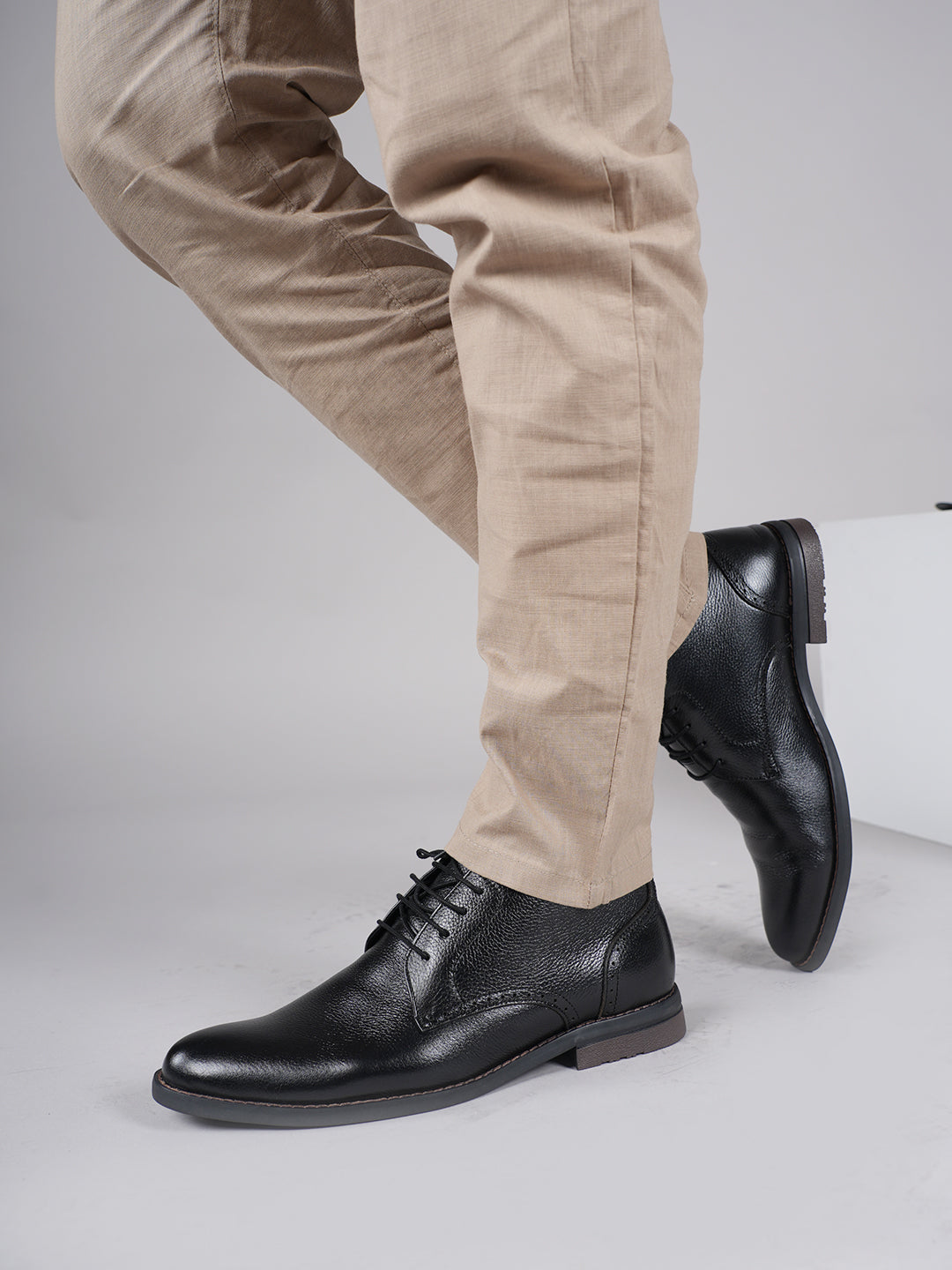 Men's Black Leather Boots