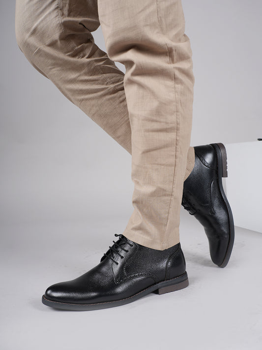 Men's Black Leather Boots