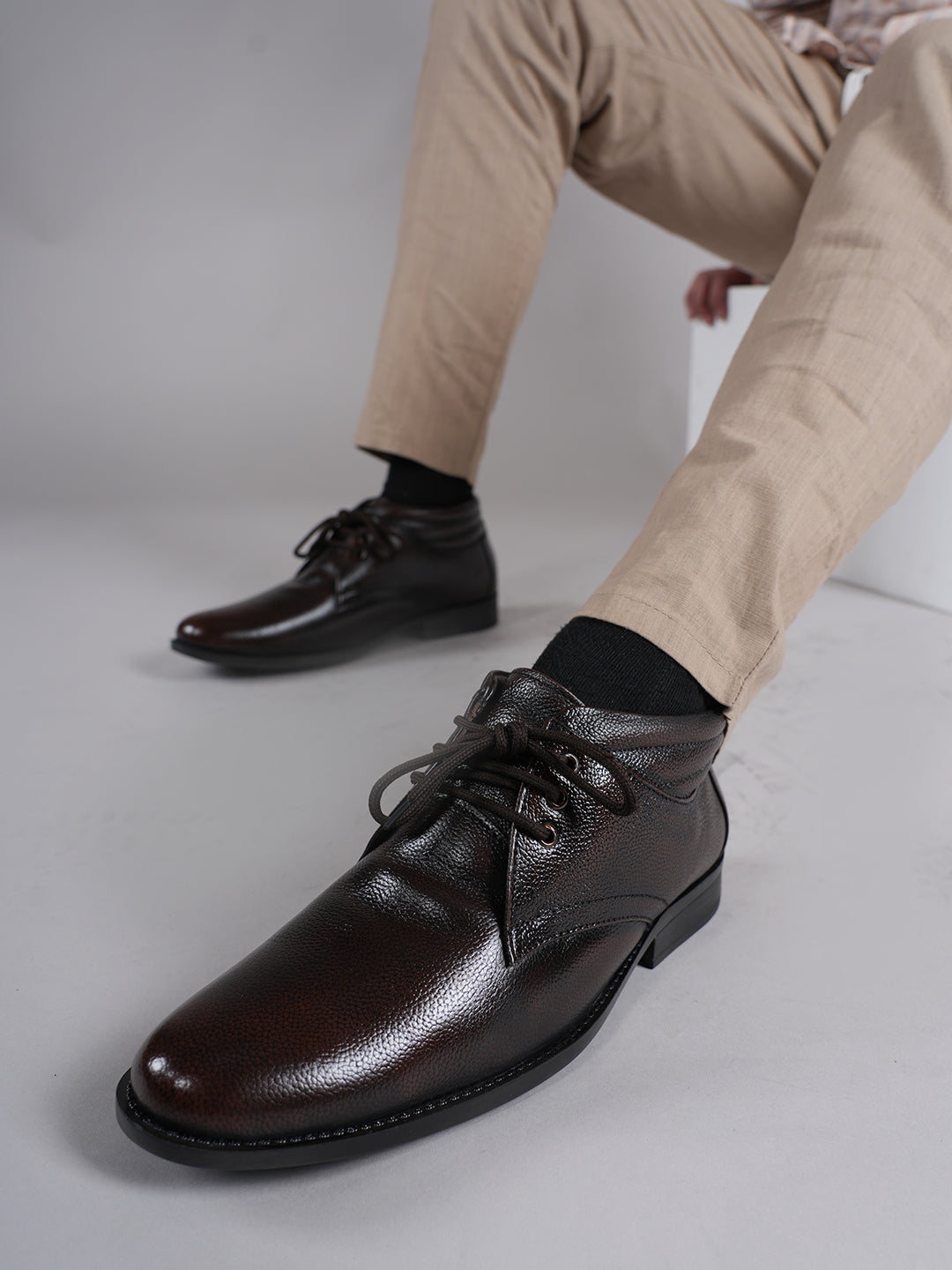 Men's Brown Leather Boots