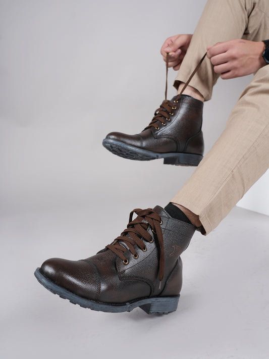 Men's Brown Leather Boots