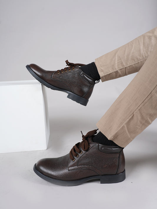 Men's Brown Leather Boots