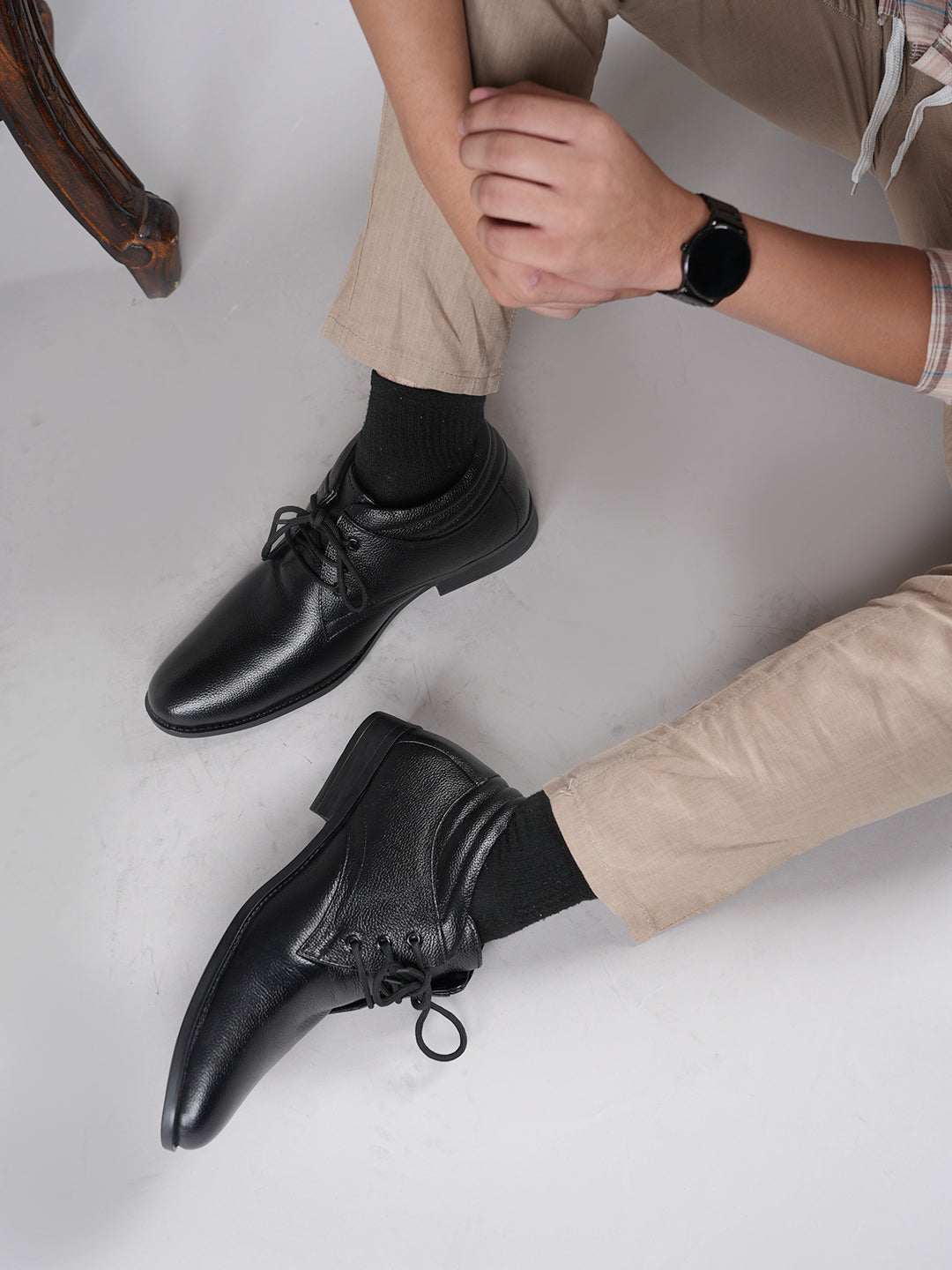 Men's Black Leather Boots