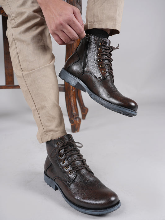 Men's Brown Leather Boots