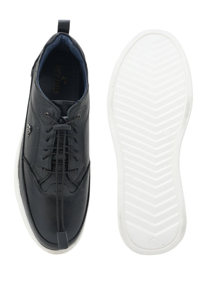 Men's Black Leather Casual Shoes