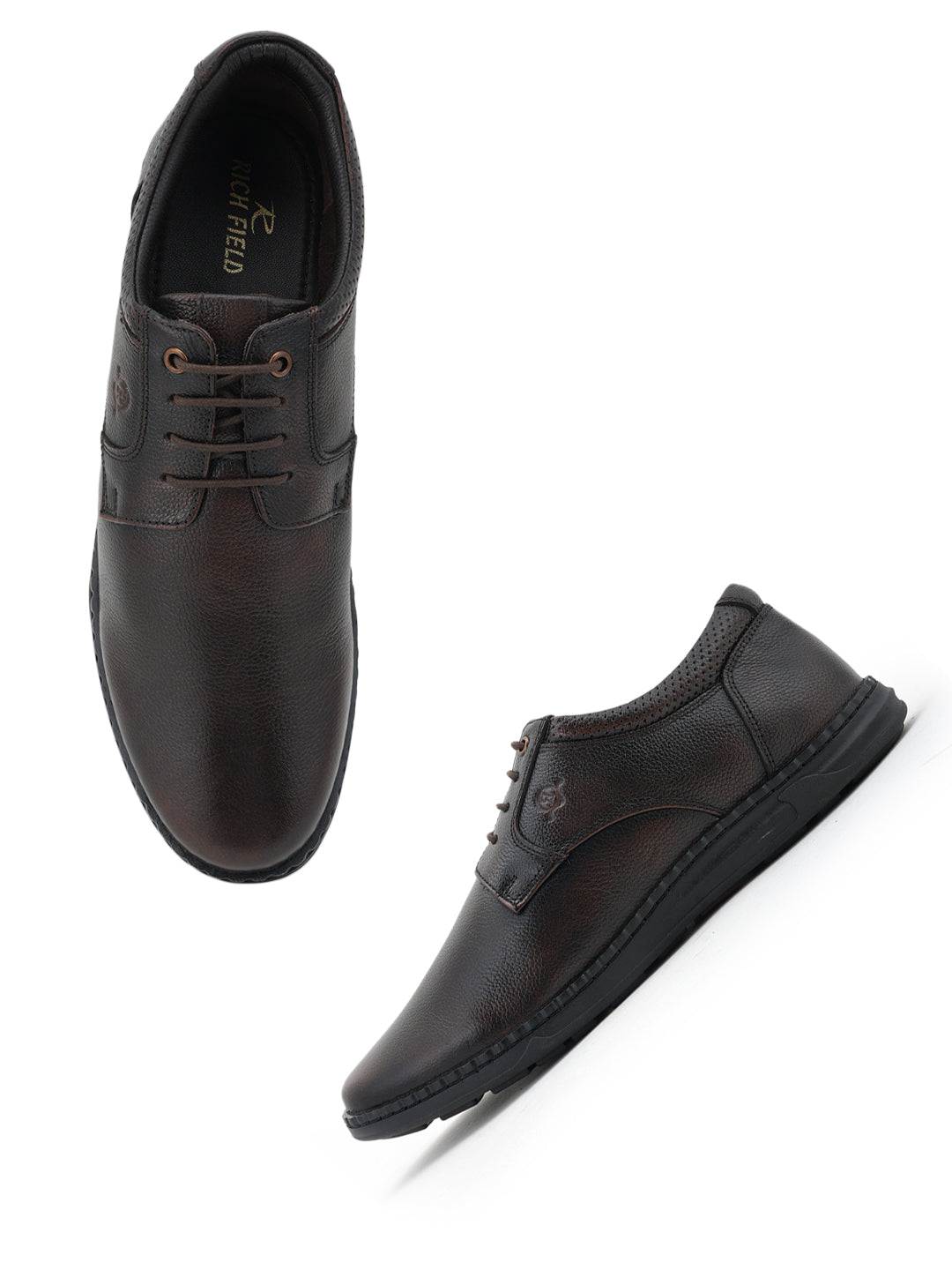 Men's Brown Leather Casual Shoes