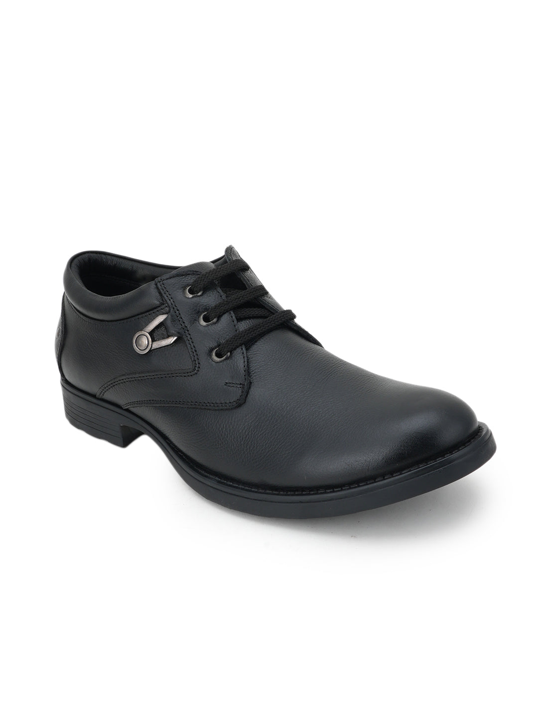 Men's Black Leather Casual Shoes