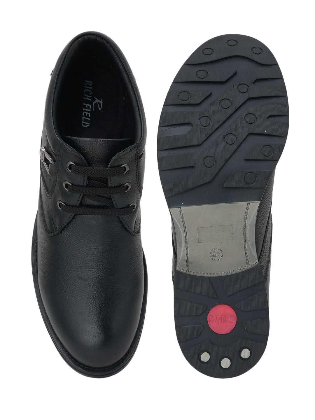 Men's Black Leather Casual Shoes