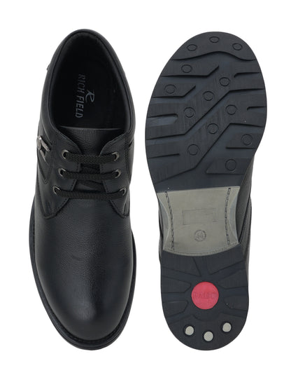 Men's Black Leather Casual Shoes