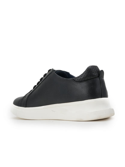 Men's Black Leather Casual Shoes