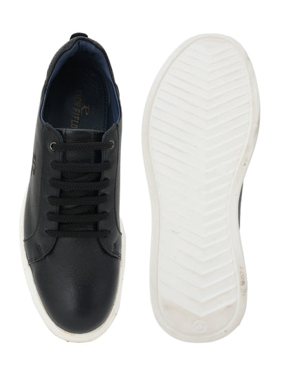 Men's Black Leather Casual Shoes