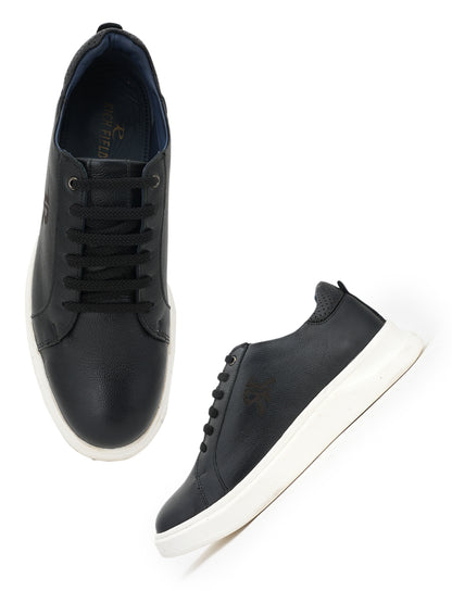 Men's Black Leather Casual Shoes
