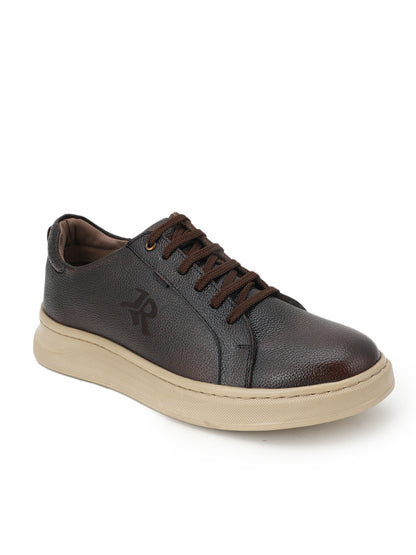 Men's Brown Leather Casual Shoes