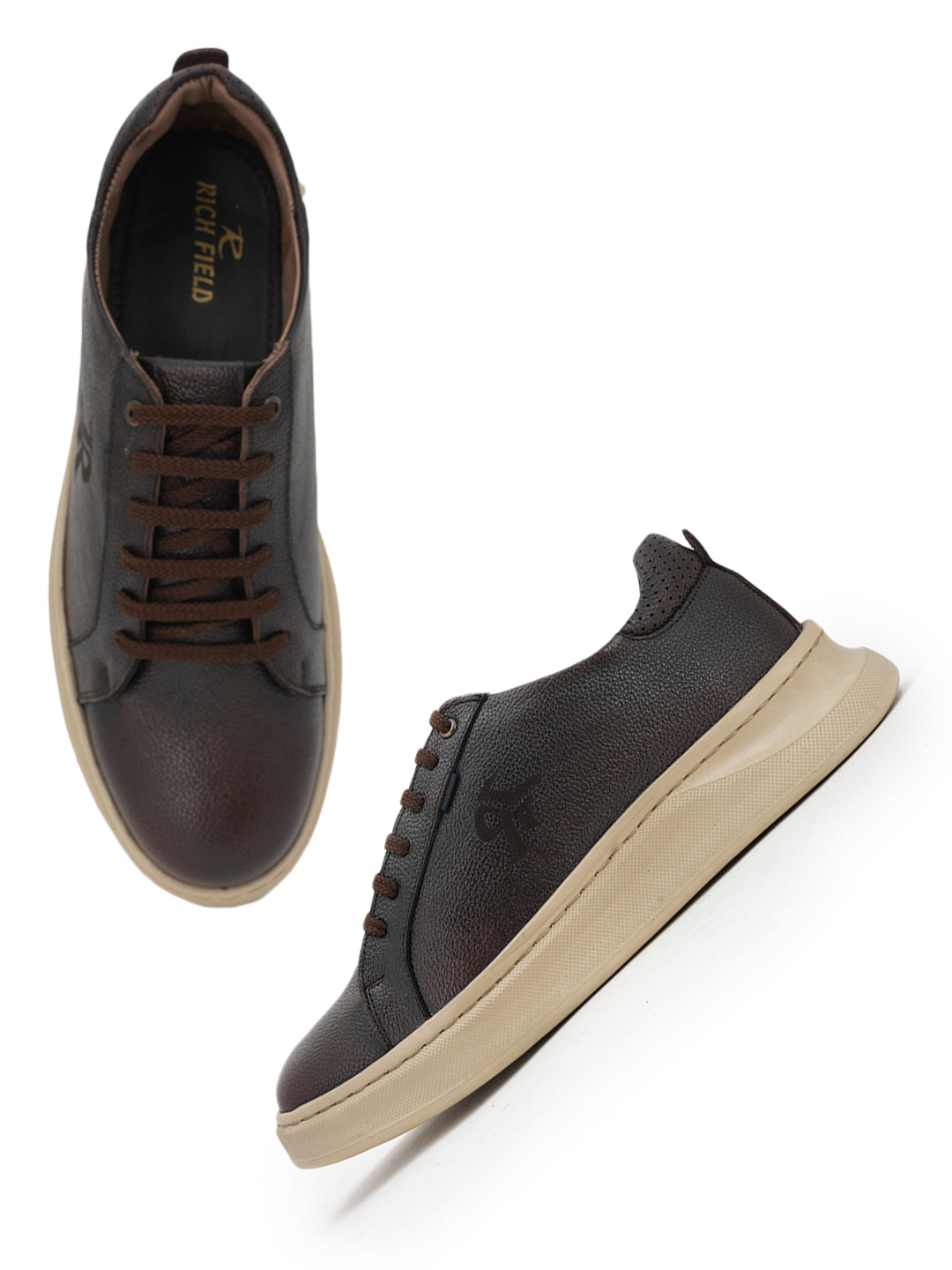 Men's Brown Leather Casual Shoes