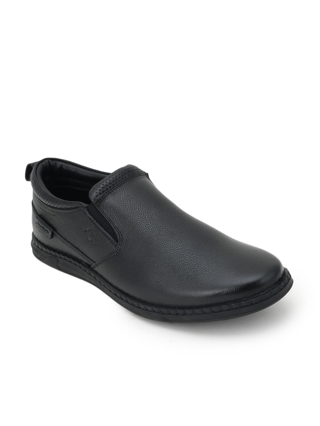 Men's Black Leather Casual Shoes