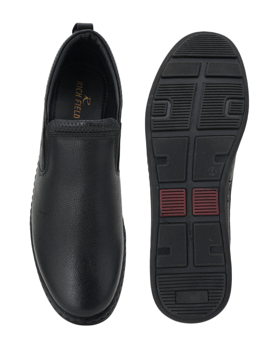 Men's Black Leather Casual Shoes