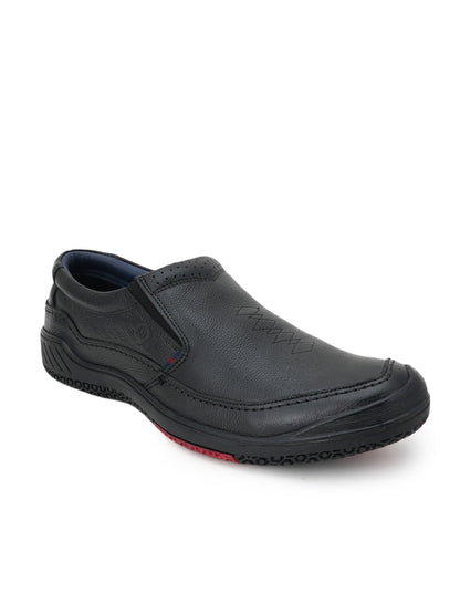 Men's Black Leather Casual Shoes