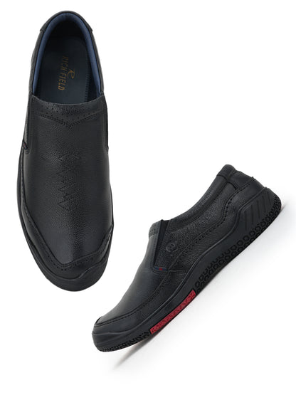 Men's Black Leather Casual Shoes