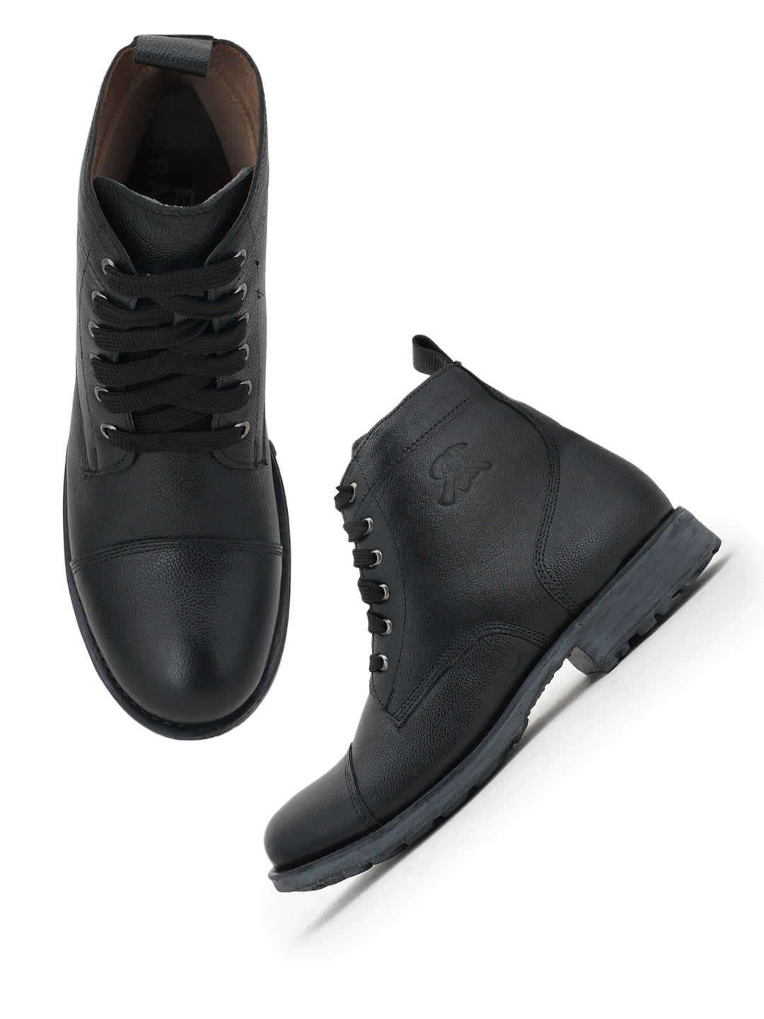 Men's Black Leather Boots