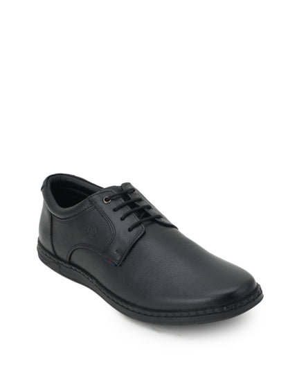 Men's Black Leather Casual Shoes