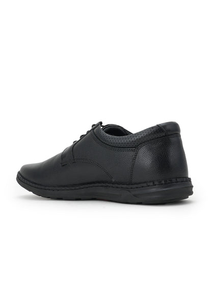 Men's Black Leather Casual Shoes