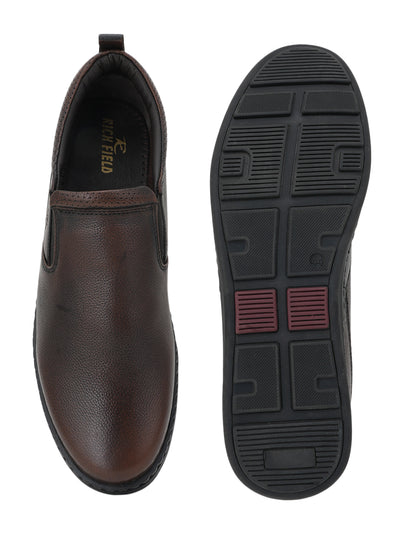 Men's Brown Leather Casual Shoes
