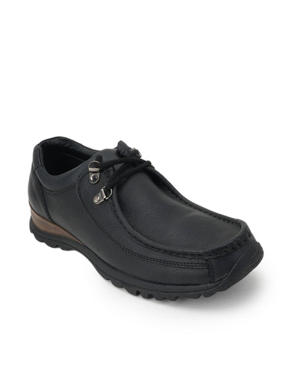 Men's Black Leather Casual Shoes