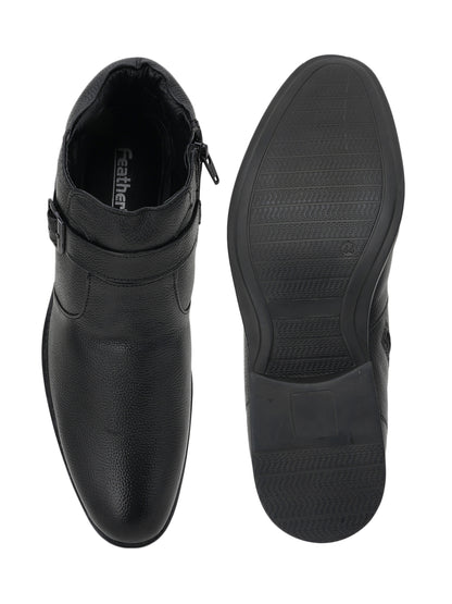 Men's Black Leather Boots