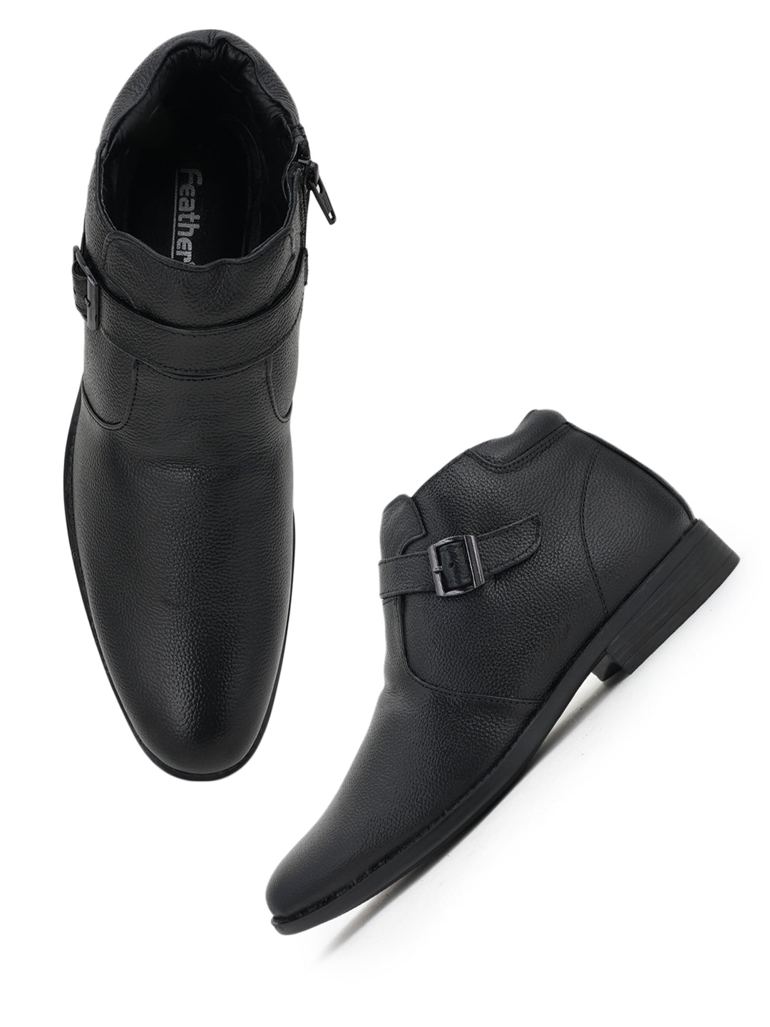 Men's Black Leather Boots