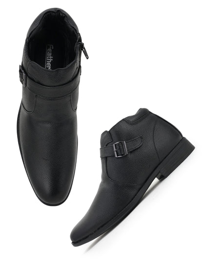 Men's Black Leather Boots