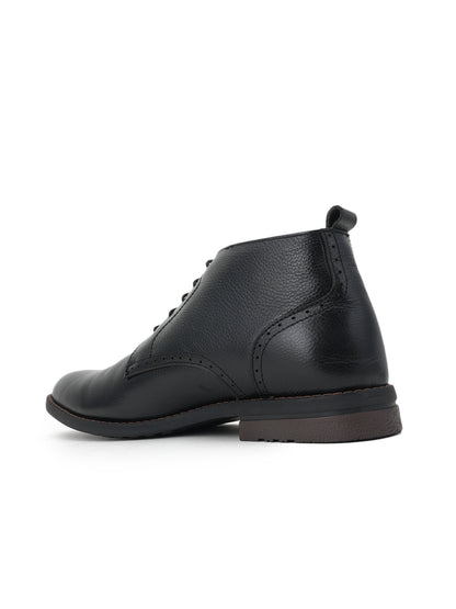 Men's Black Leather Boots