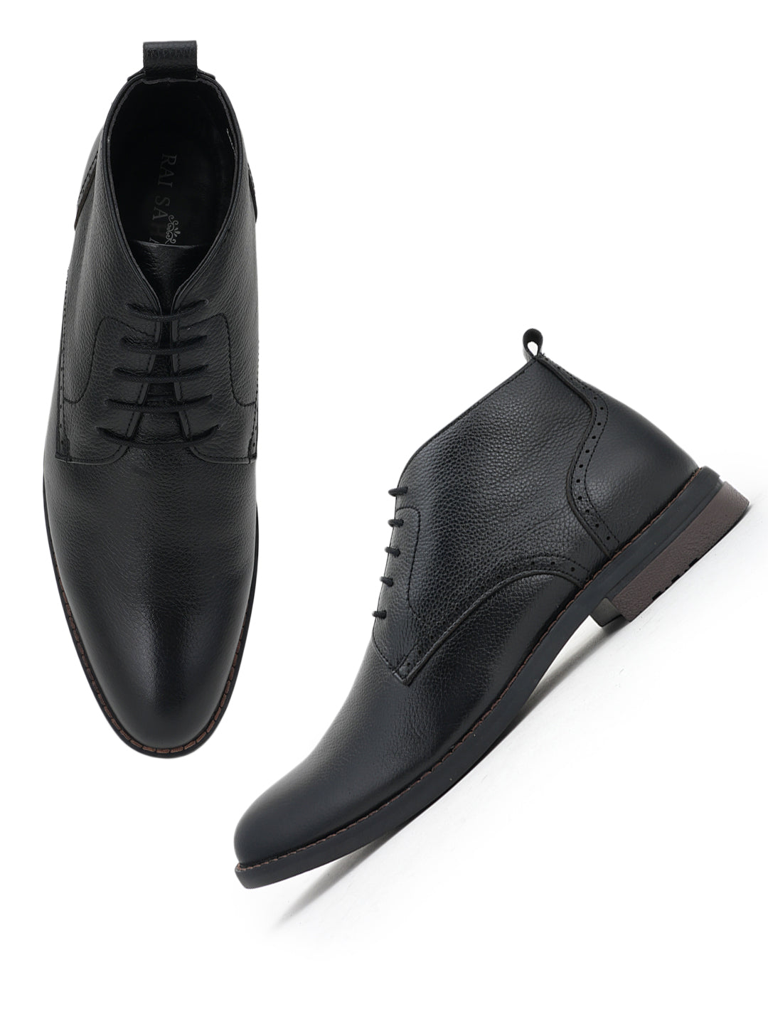 Men's Black Leather Boots