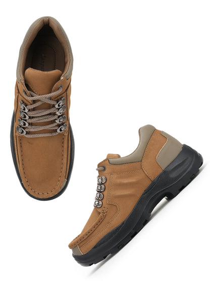 Men's Tan Leather Casual Shoes