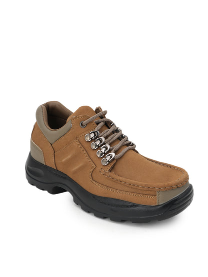 Men's Tan Leather Casual Shoes