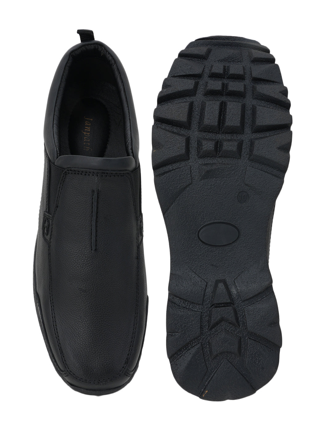 Men's Black Leather Casual Shoes