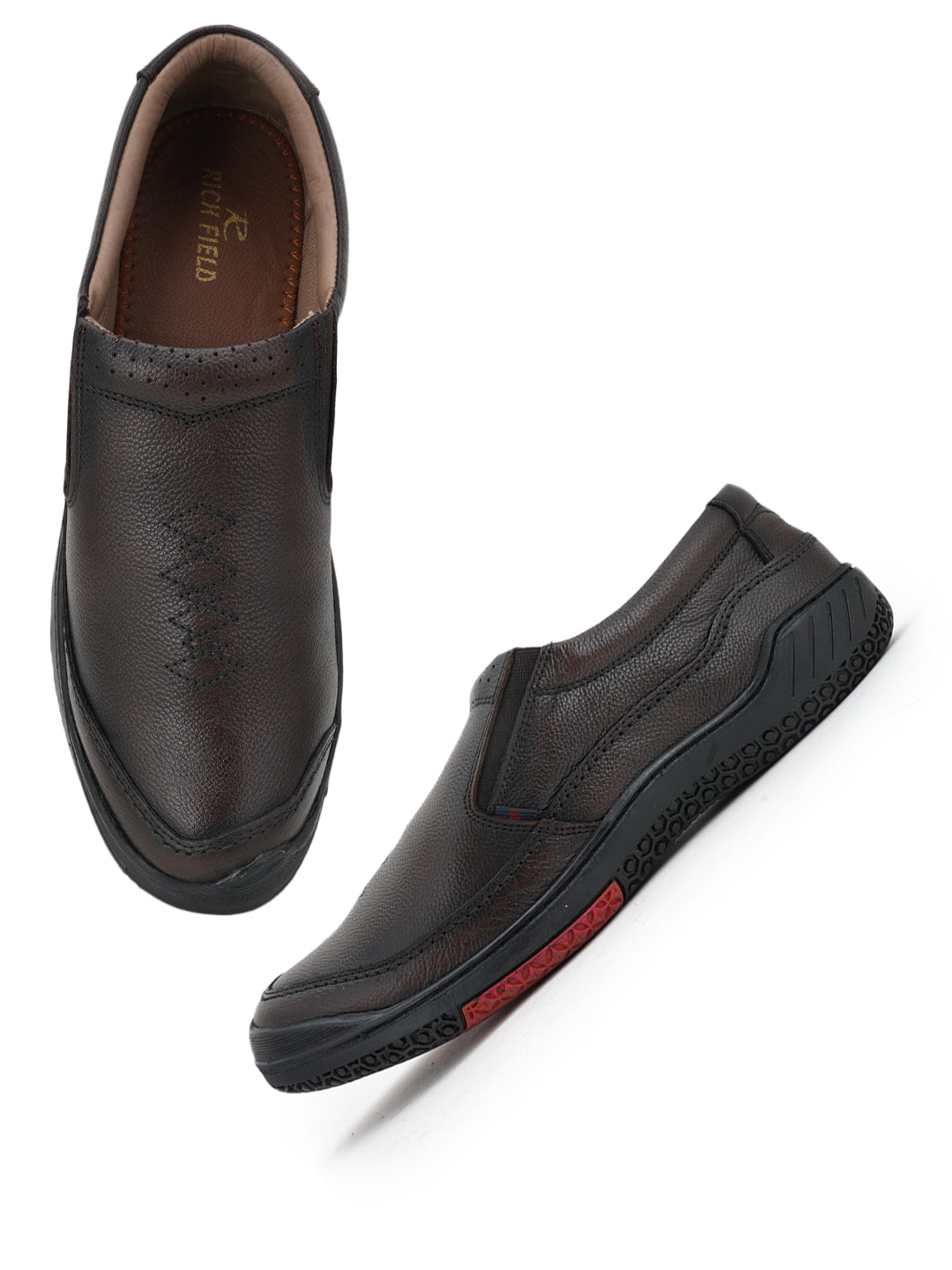 Men's Brown Leather Casual Shoes