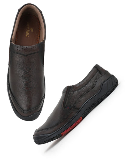 Men's Brown Leather Casual Shoes