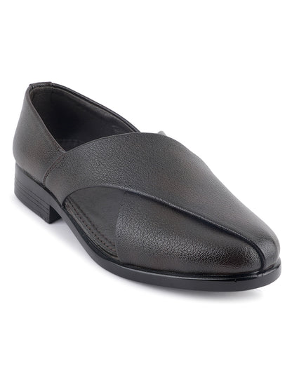 Brown Micro Upper Peshawari Sandals for Men