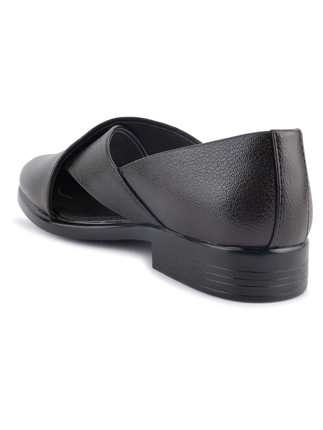Brown Micro Upper Peshawari Sandals for Men