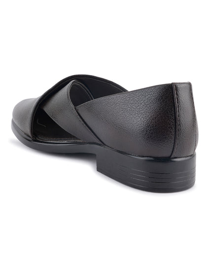 Brown Micro Upper Peshawari Sandals for Men