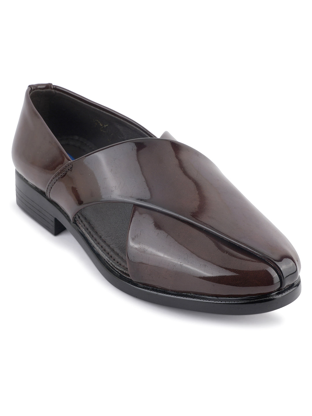 Brown Micro Upper Peshawari Sandals for Men