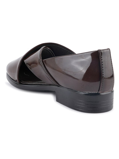 Brown Micro Upper Peshawari Sandals for Men