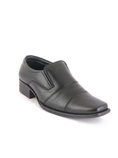 Black Men Leather Formal Moccasin Shoes