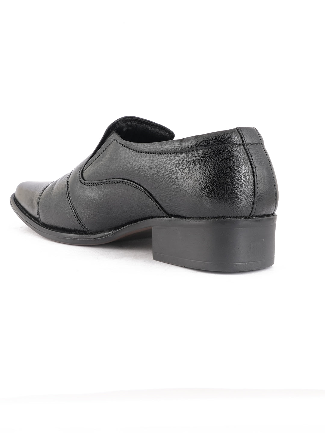 Black Men Leather Formal Moccasin Shoes