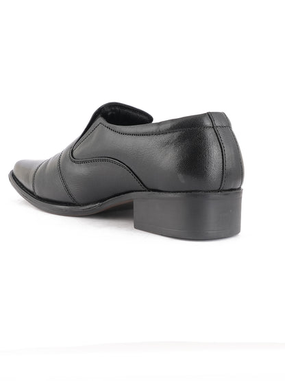 Black Men Leather Formal Moccasin Shoes