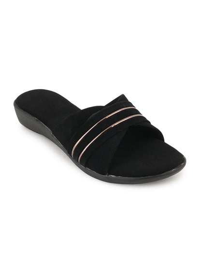 Style Shoes Suede Wedges Heeled Sandal for Women and Girls