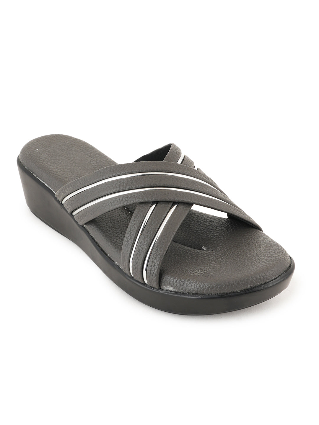 Style Shoes Micro Upper Wedges Heeled Sandal for Women and Girls