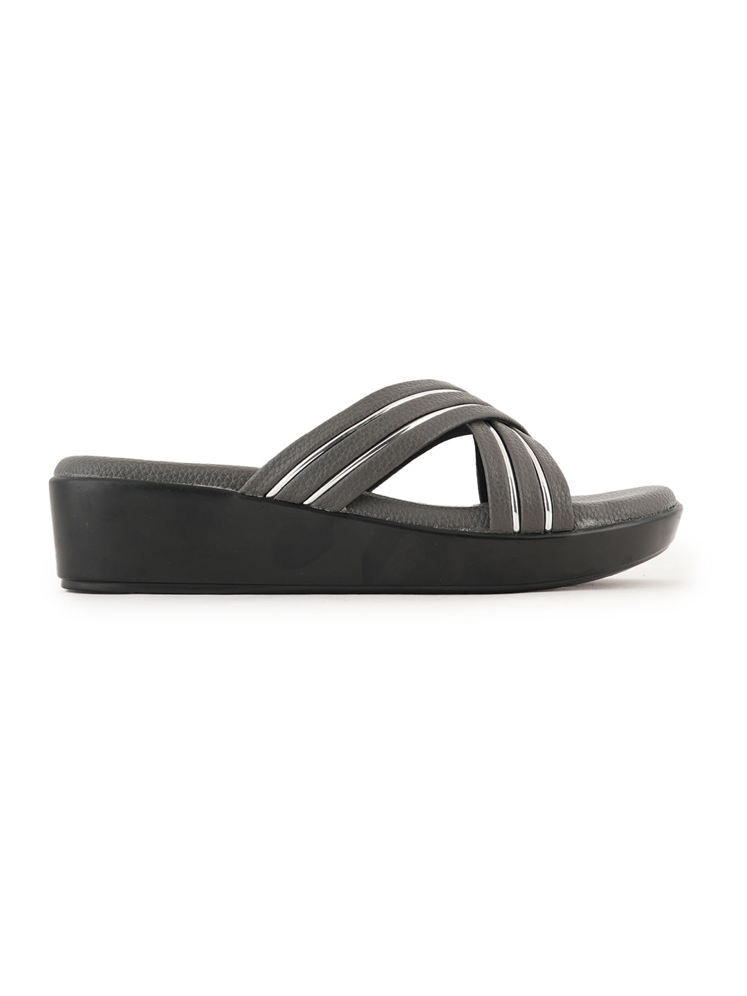 Style Shoes Micro Upper Wedges Heeled Sandal for Women and Girls